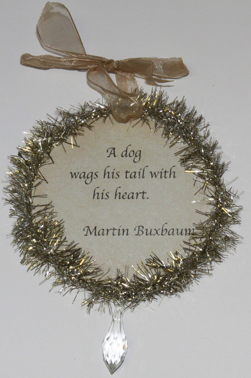 Rudolph & Me Dog Christmas Ornament - West Highland Terrier (Westie) (GW46) - Back