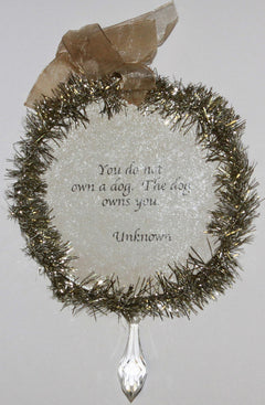 Rudolph & Me Dog Christmas Ornament - Yorkshire Terrier (Yorkie) (GW47) - Back