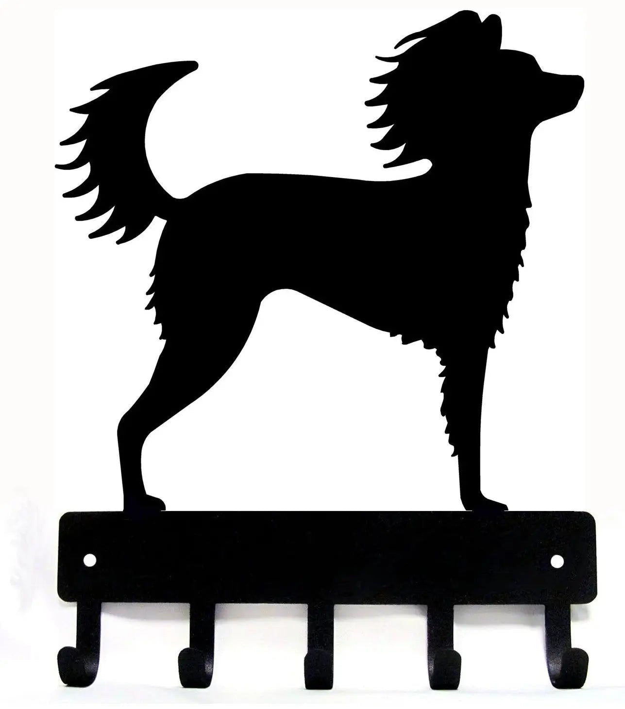 Russian Toy Moscow Long Hair Coat Dog Key/Leash Rack