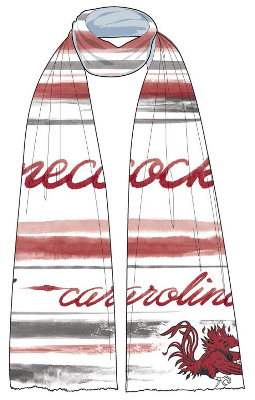 Emerson Street Clothing School Wave Scarf - University of South Carolina (SFSC163)
