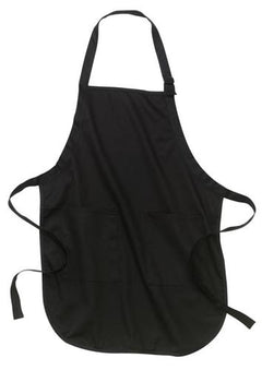 Port Authority Full Length Apron with Pockets - Black