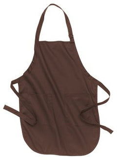 Port Authority Full Length Apron with Pockets - Coffee Bean