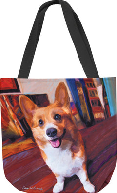 Paws & Whiskers 18in Tote Bag - Corgi Get Low (SOCGGL)