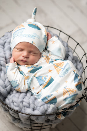 Sail Boat Baby Gown