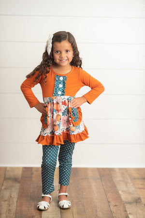 Fall Ruffle Pant Set