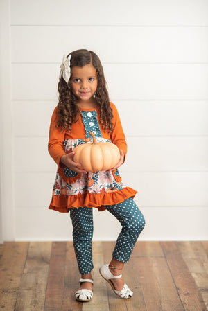 Fall Ruffle Pant Set