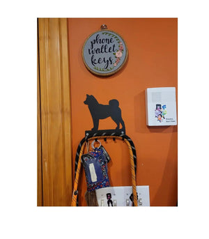 Shiba Inu Dog Key Rack/ Leash Hanger