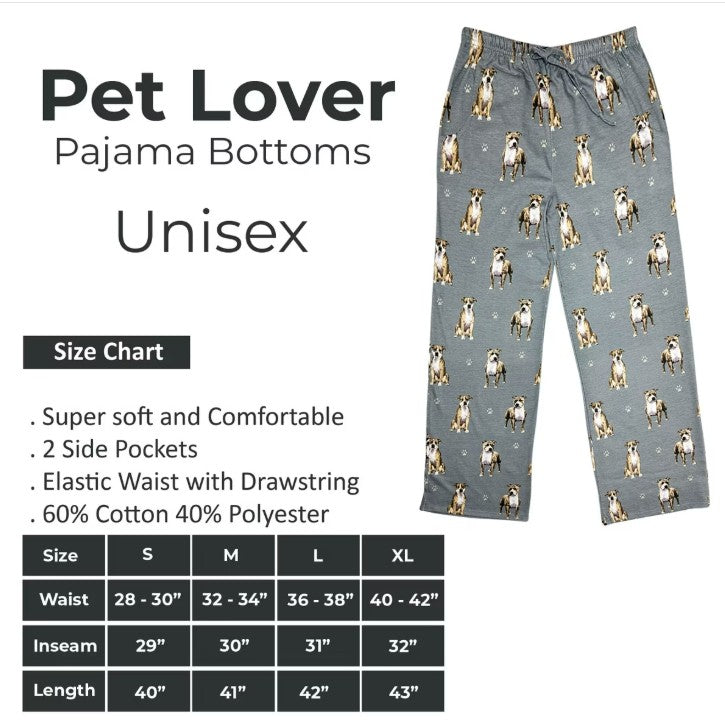 Comfies Unisex Pajama Bottoms -Bichon Frise