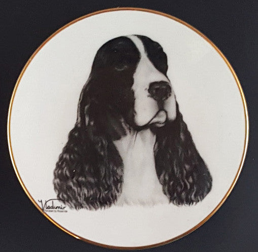 Mini Best In Show 4in Porcelain Plate - Springer Spaniel (016 Springer)