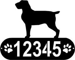 Spinone Italiano Dog PAWS House Address Sign