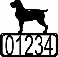 Spinone Italiano Dog House Address Sign