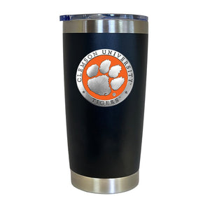 Clemson University Chrome Thermal Drink, 20 oz