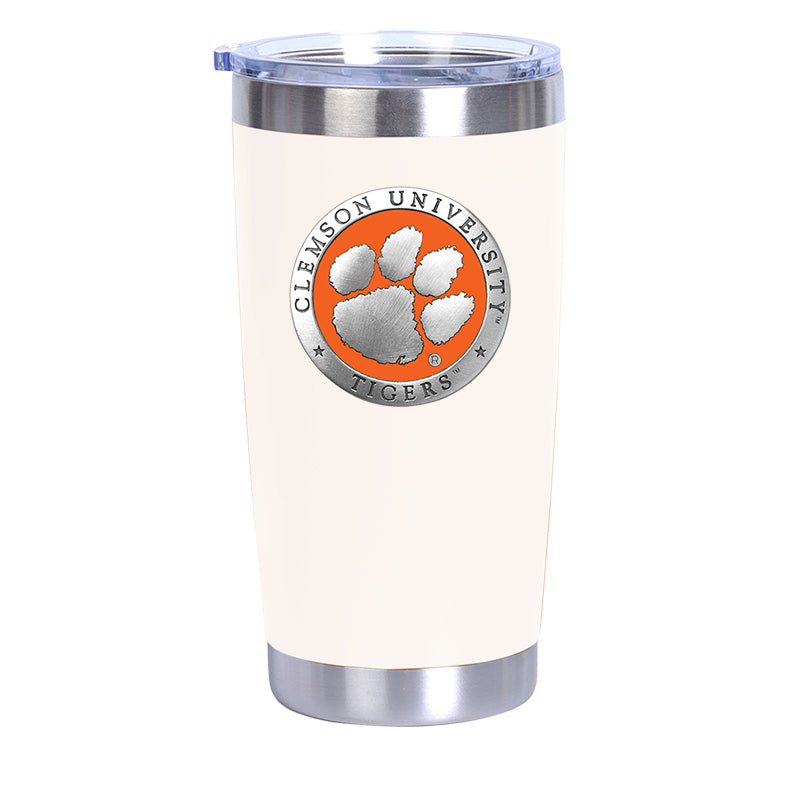 Clemson University Chrome Thermal Drink, 20 oz