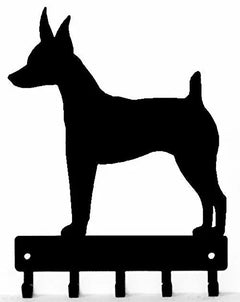 Toy Fox Terrier Dog Key Rack/ Leash Hanger