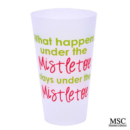 Christmas Tumbler - What Happens Under the Mistletoe, Stays Under the Mistletoe (VTHM/7055)