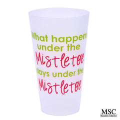 Christmas Tumbler - What Happens Under the Mistletoe, Stays Under the Mistletoe (VTHM/7055)