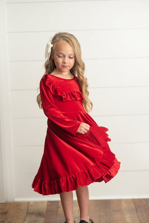 Red Velvet Dress
