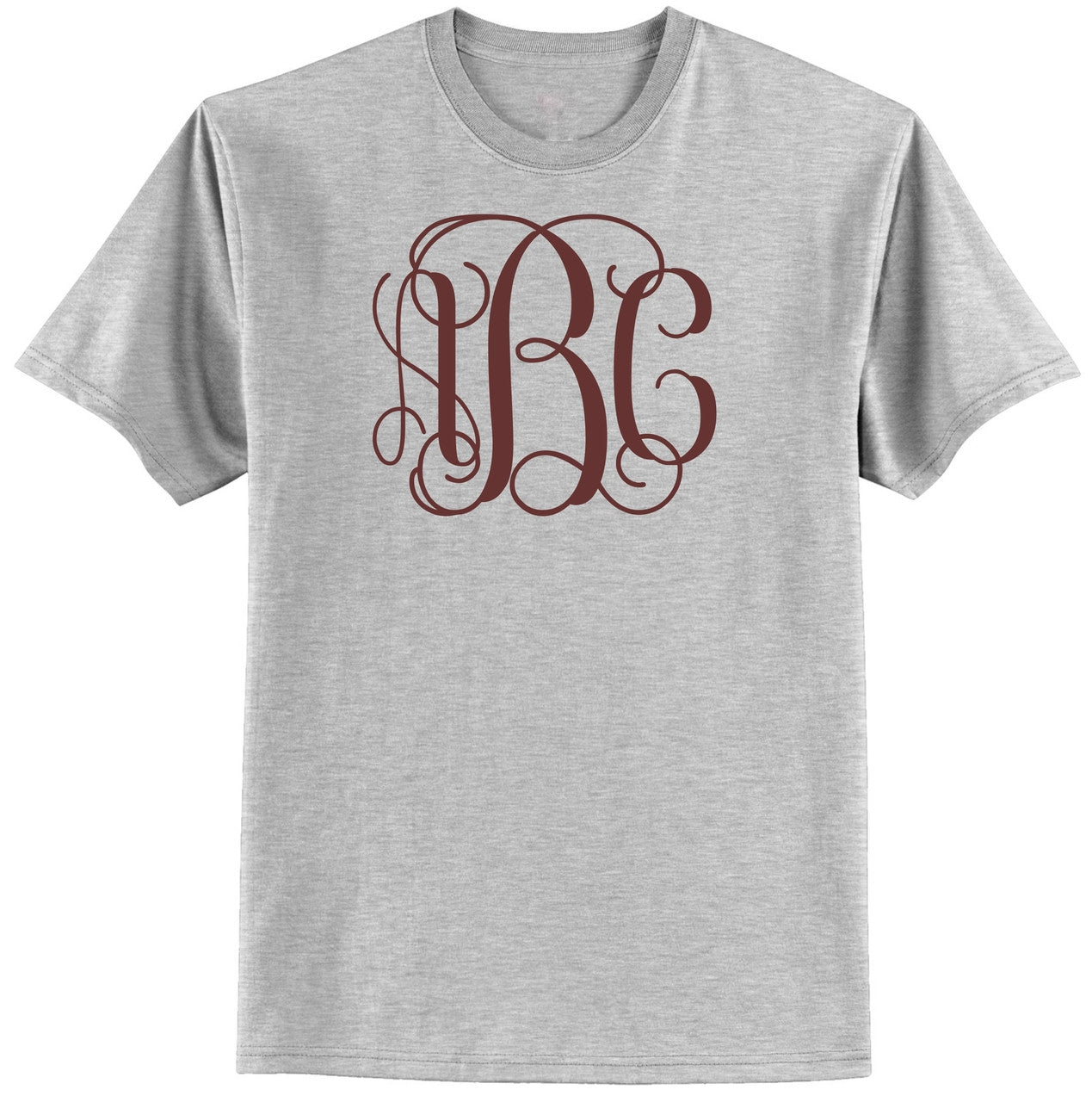 Vine Monogram Personalized T-Shirt (Available in Many Colors) (MonoTee)