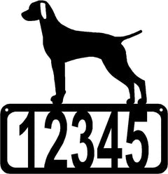 Vizsla Dog House Address Sign