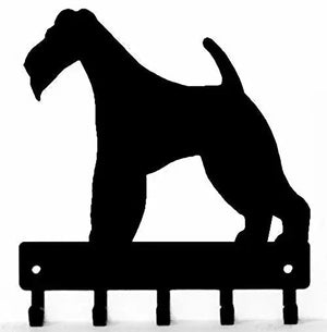 Wire Fox Terrier Dog Key Rack/ Leash Hanger