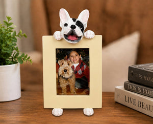 French Bulldog (2 1/2x3 1/2) Small Photo Picture Ceramic Frame from E&S Imports