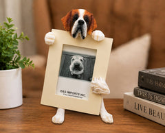 Saint Bernard (2 1/2x3 1/2) Small Photo Frame: Ceramic