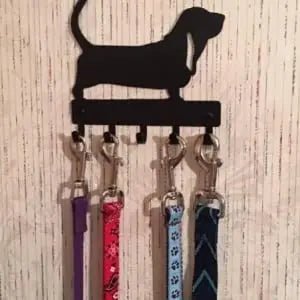 Basset Hound Key Holder and Dog Leash Hanger