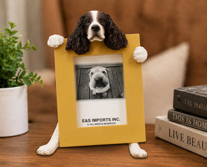 Springer Spaniel (2 1/2x3 1/2) Small Photo Frame: Ceramic