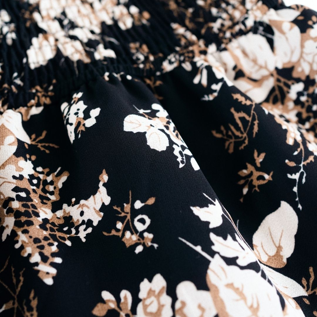 Black Floral Dress- Child