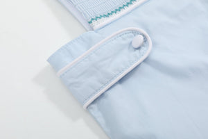 Blue Crosses Smocked Jon Jon