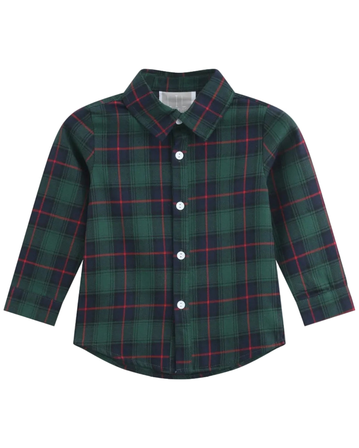 Blue, Green Red Plaid Dress Shirt