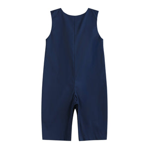 Blue Nativity Smocked Longall