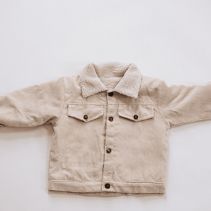 Sherpa Collar Bone Corduroy Jacket-Child