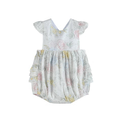 Bouquet Floral Ruffle Bubble Romper