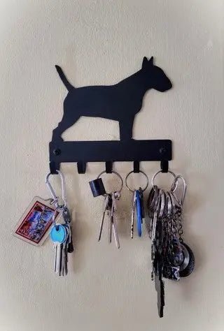 Bull Terrier Dog Key Rack/ Leash Hanger