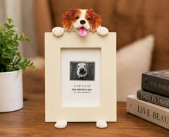 Brittany Spaniel (2 1/2x3 1/2) Small Photo Picture Ceramic Frame from E&S Imports