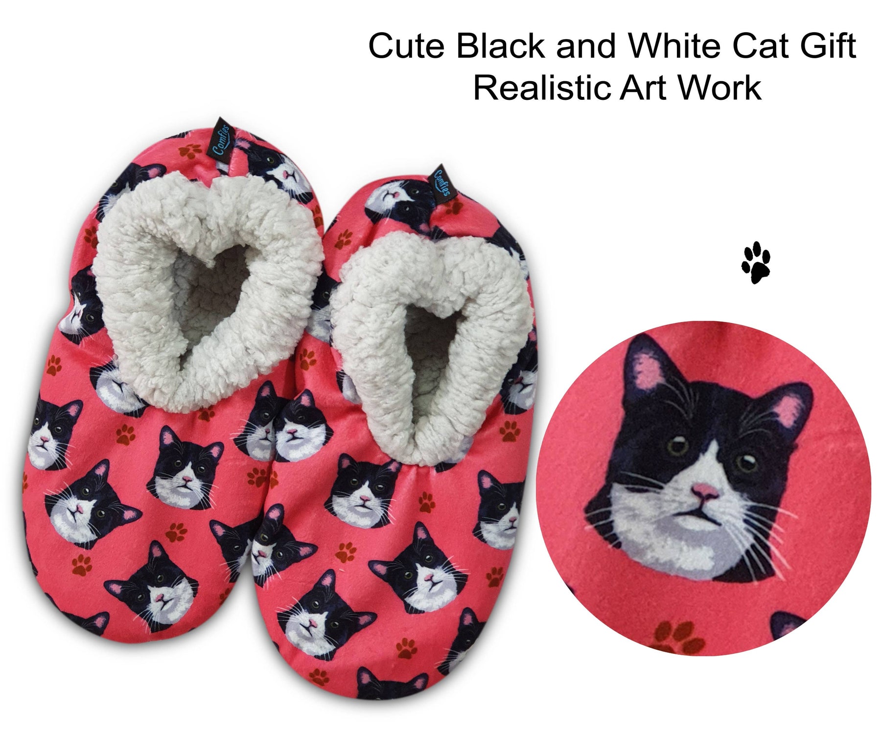 black-and-white-cat-slippers