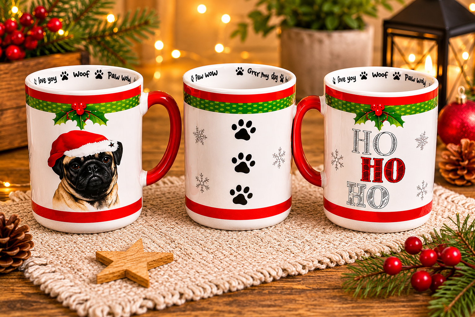 E&S Pets Beagle Christmas Mug