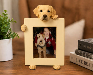 Yellow Labrador Retriever (2 1/2x3 1/2) Small Photo Picture Ceramic Frame from E&S Imports