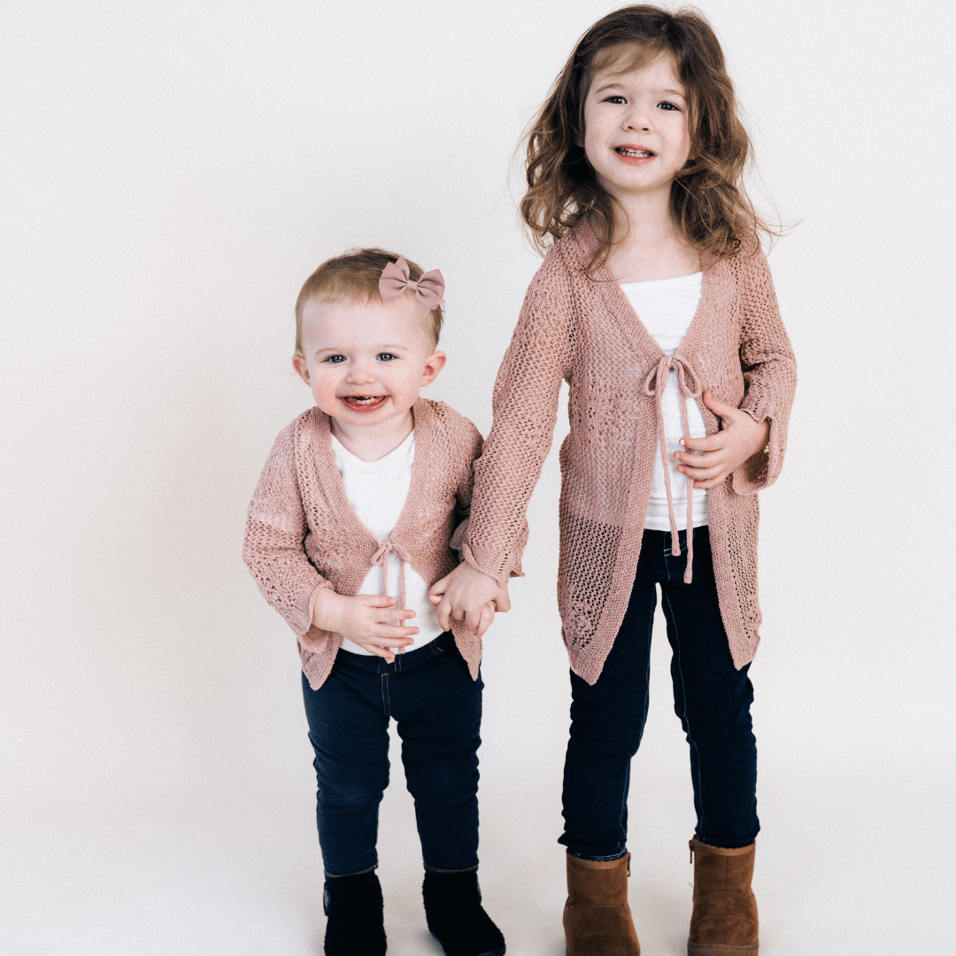 Crochet Bell Sleeve Cardigan- Infant