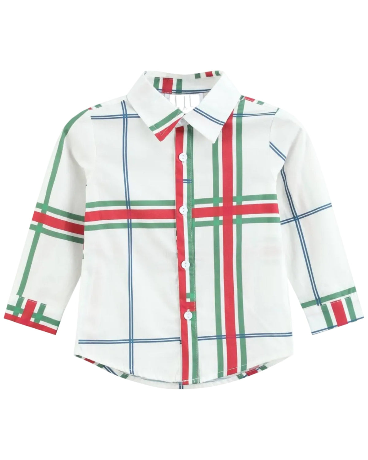 Christmas Plaid Dress Shirt