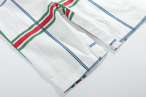 Christmas Plaid Smocked Longall