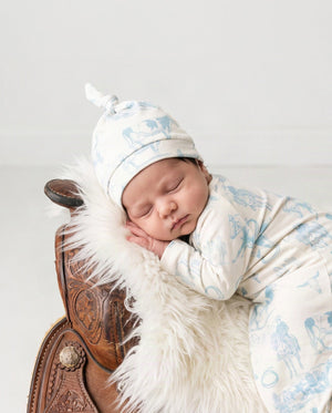 Cowboy Baby Gown