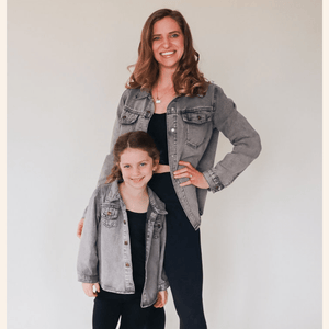 Silver Gray Denim Jacket - Child