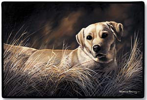 Fiddlers Elbow Yellow Labrador Retriever Doormat (D30)