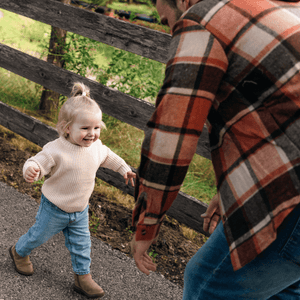 Oatmeal Knit Pullover Sweater- Child