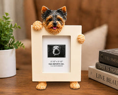 Yorkie puppy (21 /2x3 1/2) Small Photo Frame: Ceramic