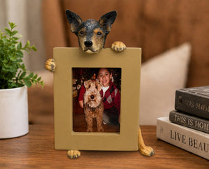 Australian Cattle Dog (2 1/2x3 1/2) Small Photo Picture Ceramic Frame from E&S Imports