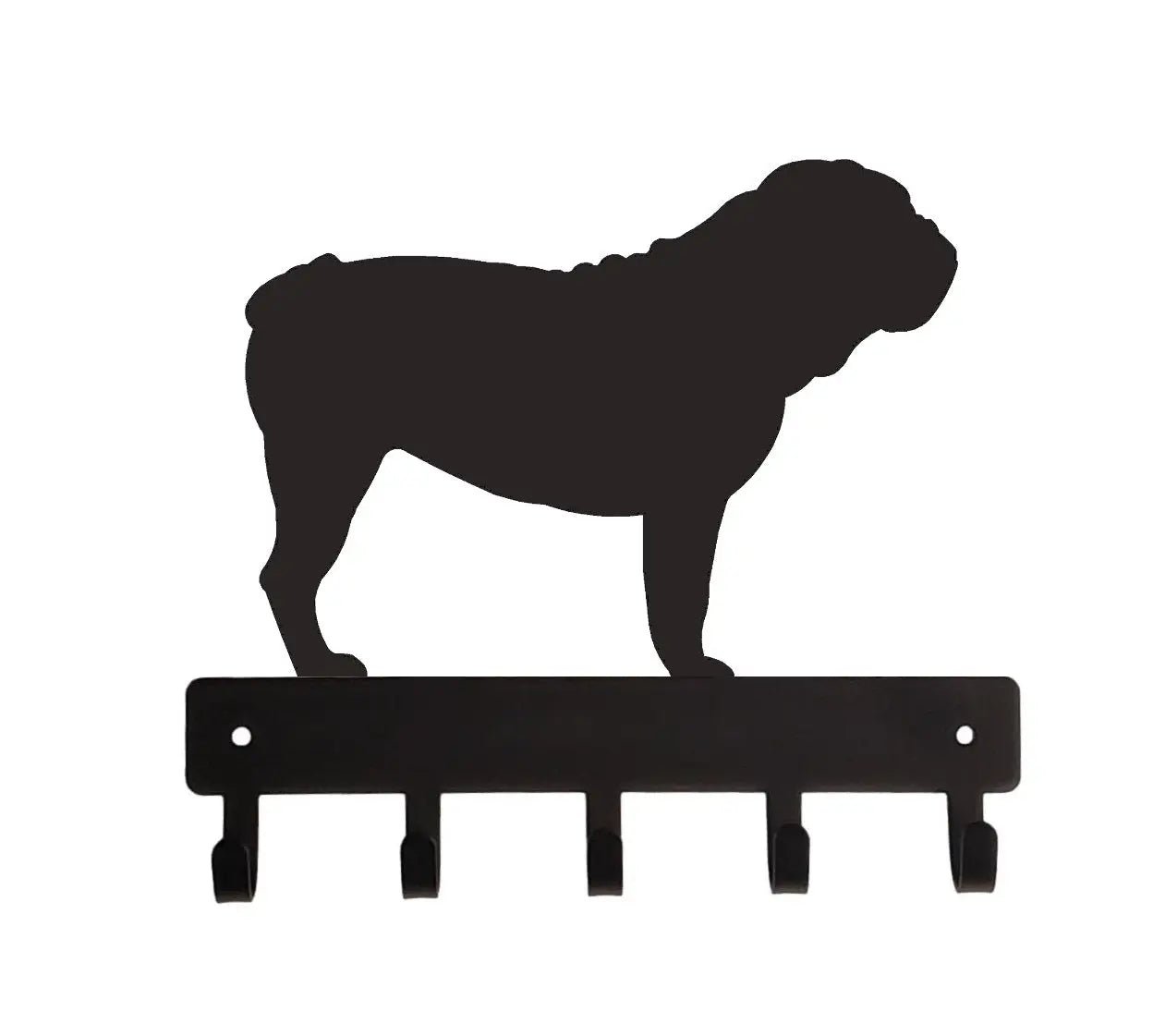 English Bulldog Dog Key Rack/ Leash Hanger