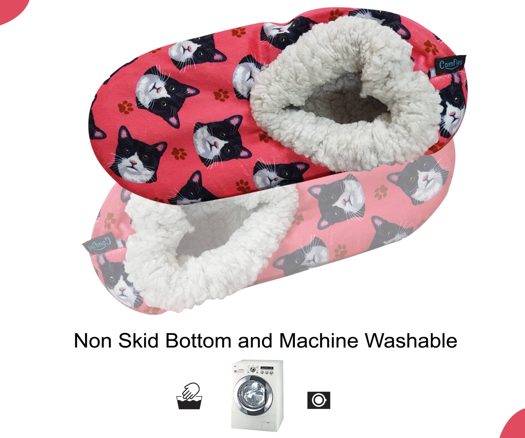 black-and-white-cat-slippers
